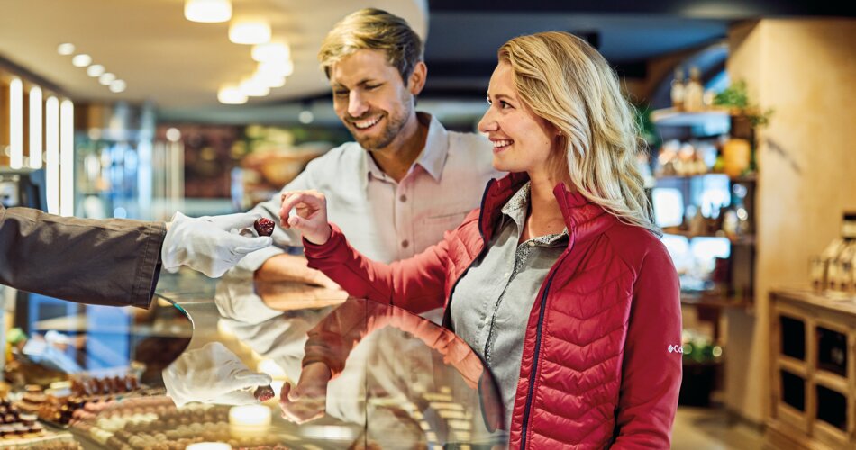 Paar in der Chocolaterie Garmisch-Partenkirchen | © GaPa Tourismus GmbH/Christian Stadler