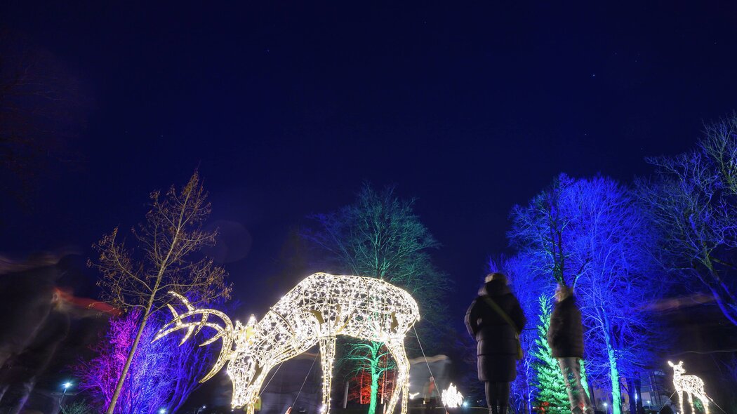 Winter im Park Lichtinstallationen | © GaPa Tourismus GmbH