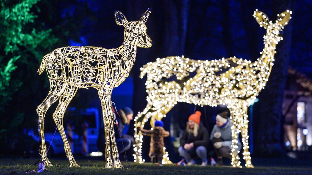 Winter im Park Lichtinstallationen | © GaPa Tourismus GmbH/Philipp Gülland