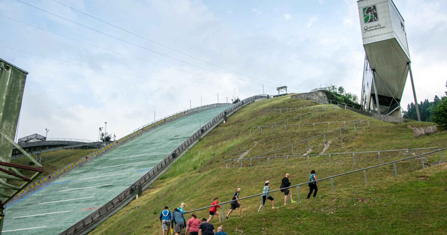 The large Olympic ski jump in Garmisch-Partenkirchen